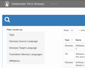 Screenshot of tmg.nwu.ac.za